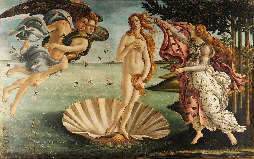 La Naissance de Venus - Sandro Boticelli - vers 1485